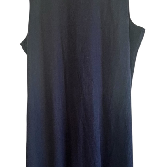 ColdwaterCreek Navy Beachy Sophisticated Sleeveless Preppy Linen Blend Dress XXL - Picture 3 of 10